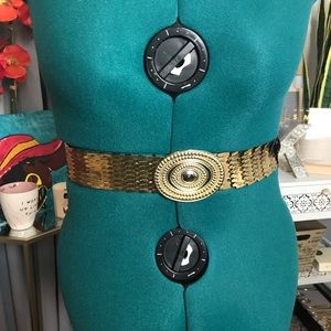 Gold metal belt